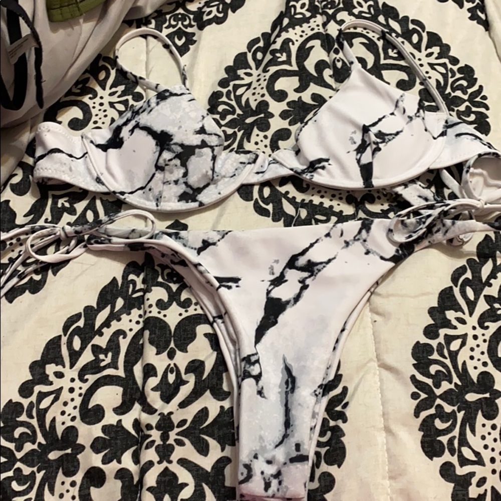 Zaful marble bikini